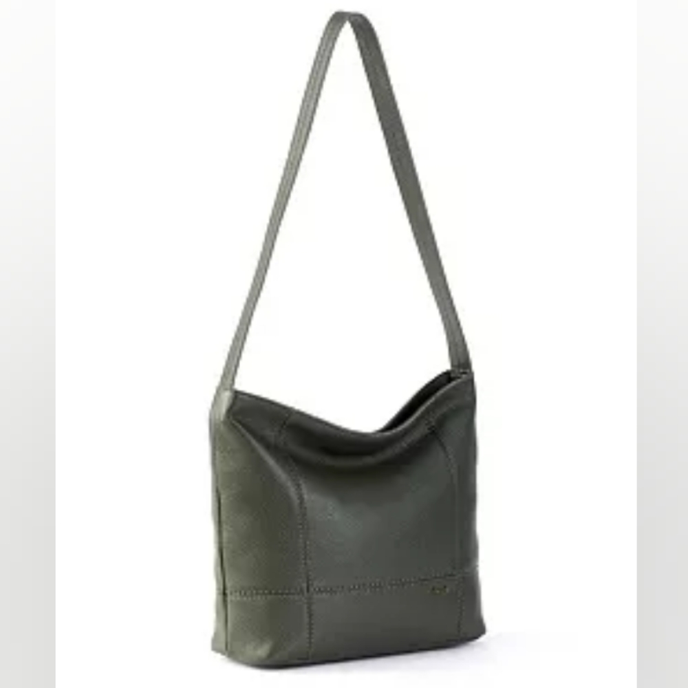The sak olive green leather hobo bag designer new